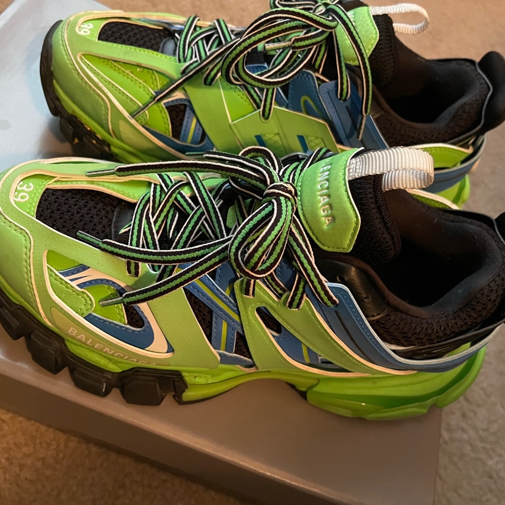 Authentic Balenciaga Track Trainers green and blue - Picture 4 of 12